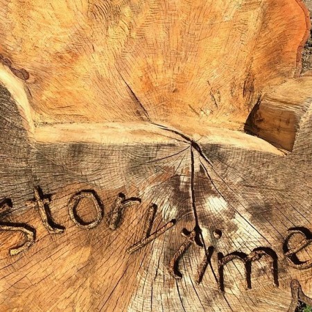 Wood storytelling chair